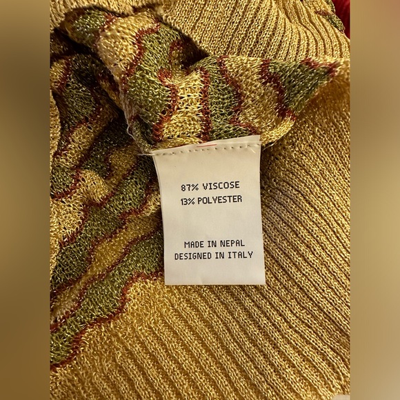 Happy Sheep NWT Size M Cardigan Gold-Copper-Green gold buttons - Picture 8 of 9